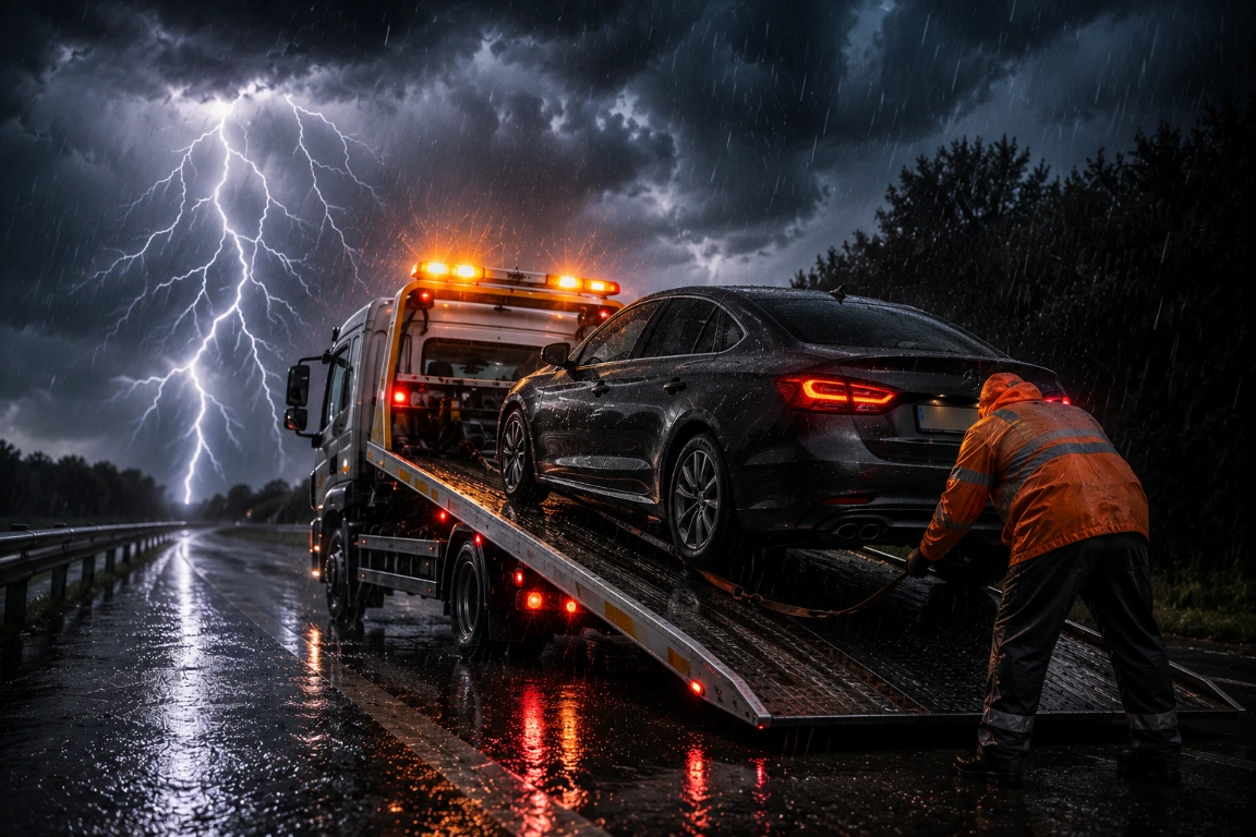 24/7 Emergency Car Recovery (الانتشال الطارئ للسيارات على مدار الساعة)