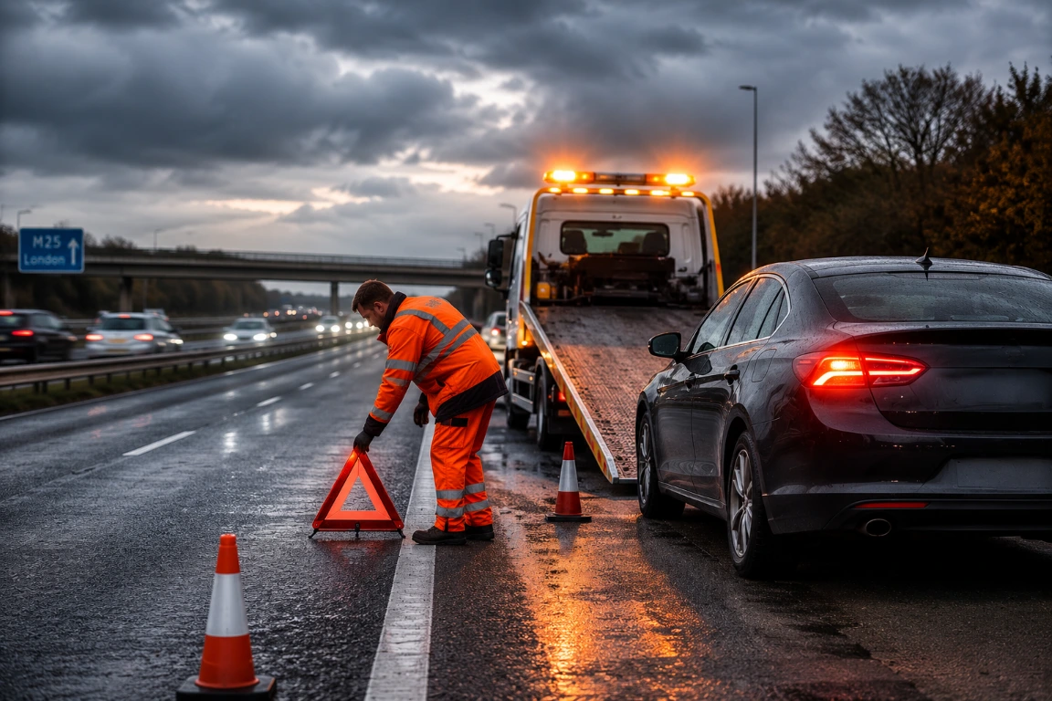 Fast Recovery Pro tow truck recovering a vehicle in UAE